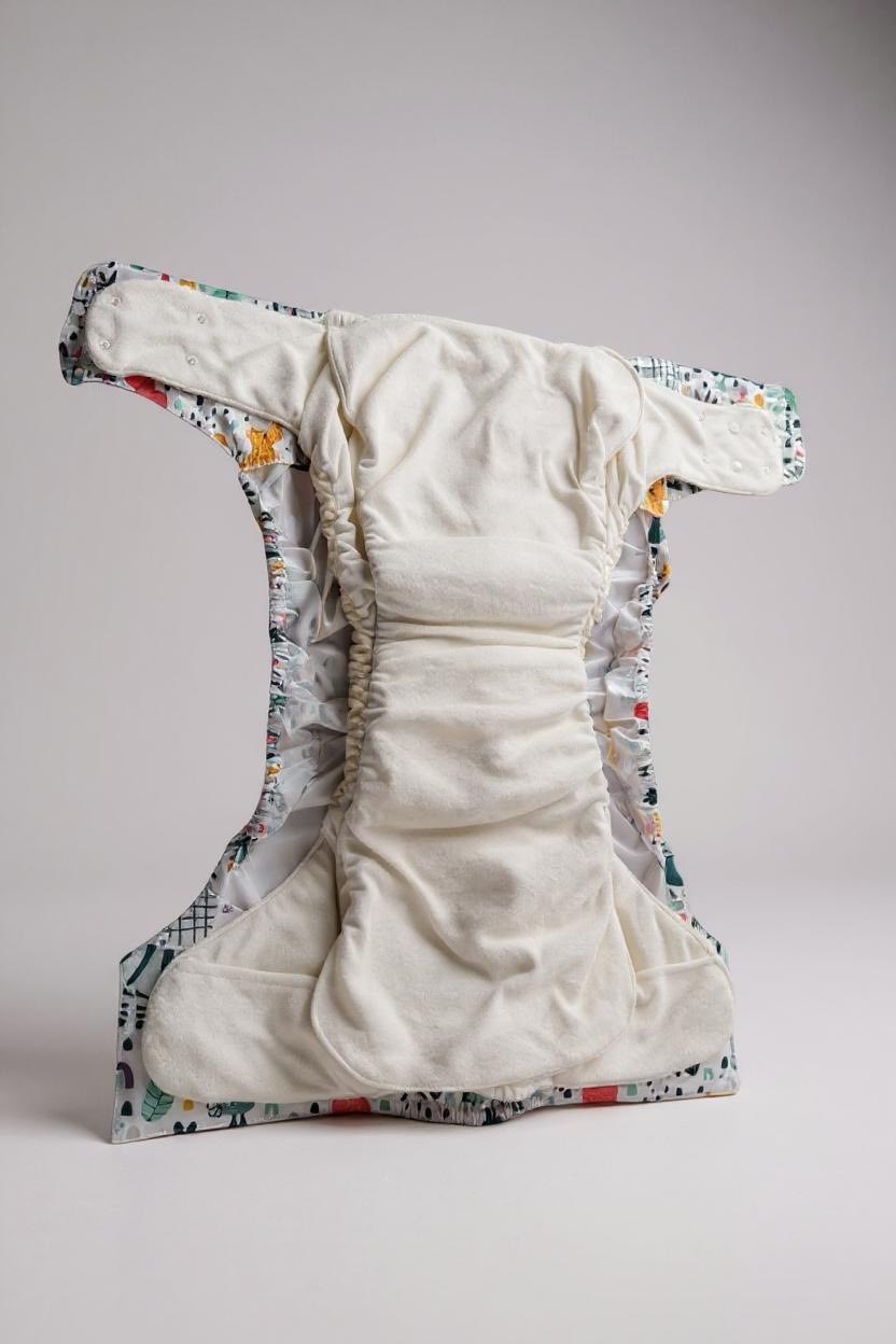 Premium Bamboo Fitted Adult Cloth Diaper