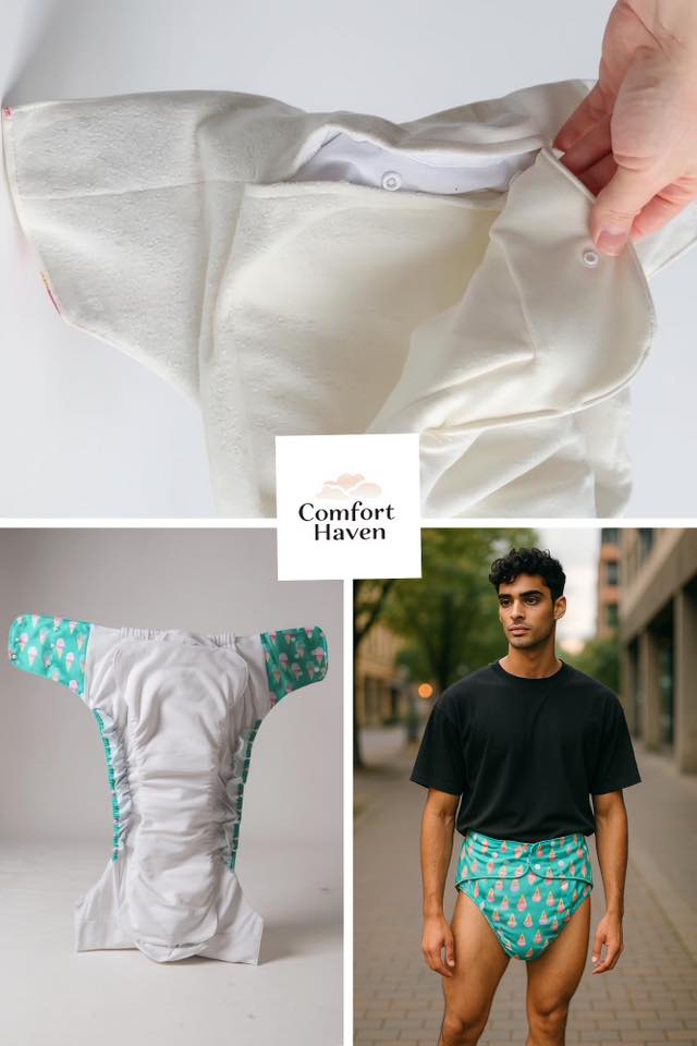 Premium Bamboo Fitted Adult Cloth Diaper